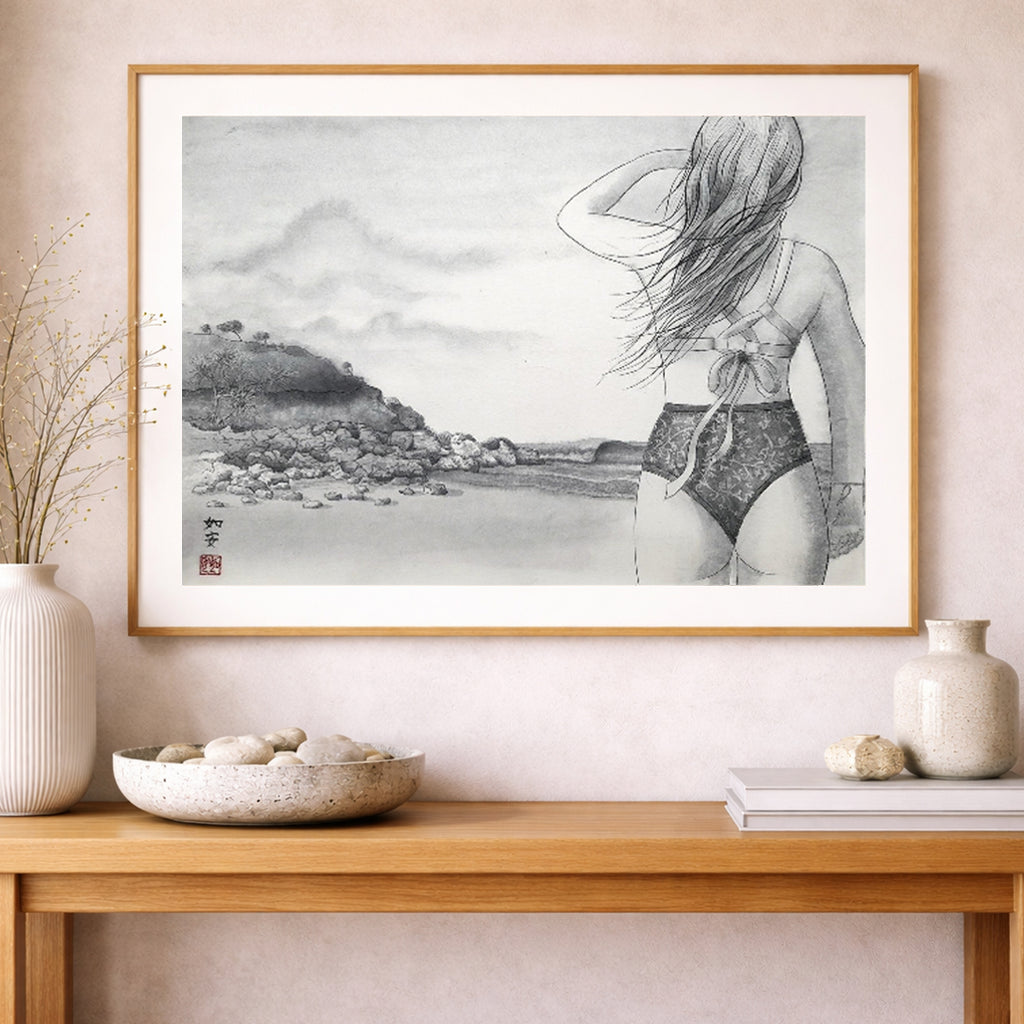 Sunshine Surf Check - Fine Art Print